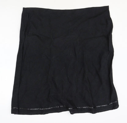 Debenhams Womens Grey Linen Straight & Pencil Skirt Size 18