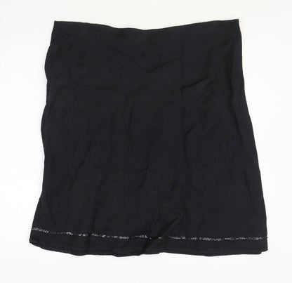 Debenhams Womens Grey Linen Straight & Pencil Skirt Size 18