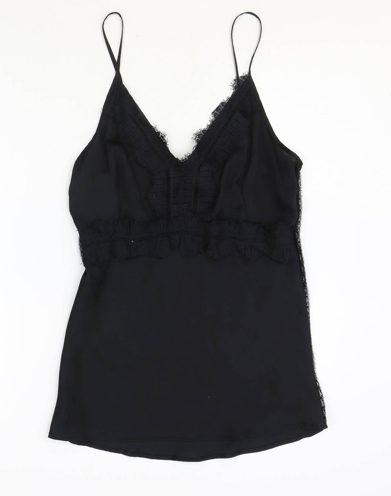 Womens UK Size 8 NEXT Black Basic Tank