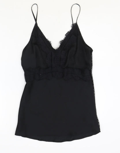 Womens UK Size 8 NEXT Black Basic Tank