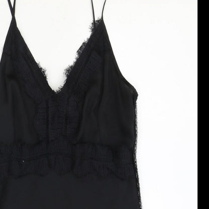 Womens UK Size 8 NEXT Black Basic Tank