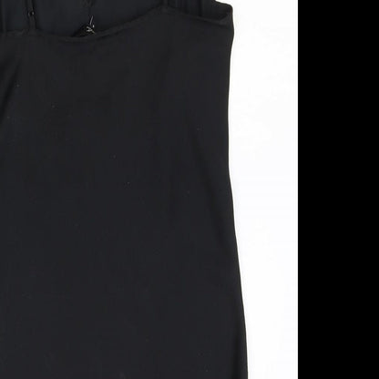 Womens UK Size 8 NEXT Black Basic Tank