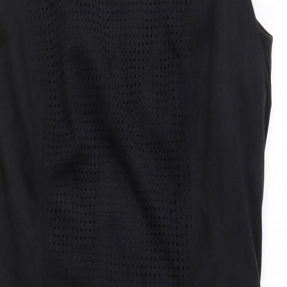 ORSAY Womens Black Polyester A-Line Size 12 Boat Neck Zip