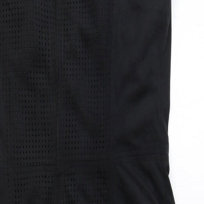 ORSAY Womens Black Polyester A-Line Size 12 Boat Neck Zip