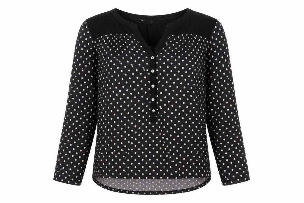 Womens UK Size XS H&M Blue Basic Blouse