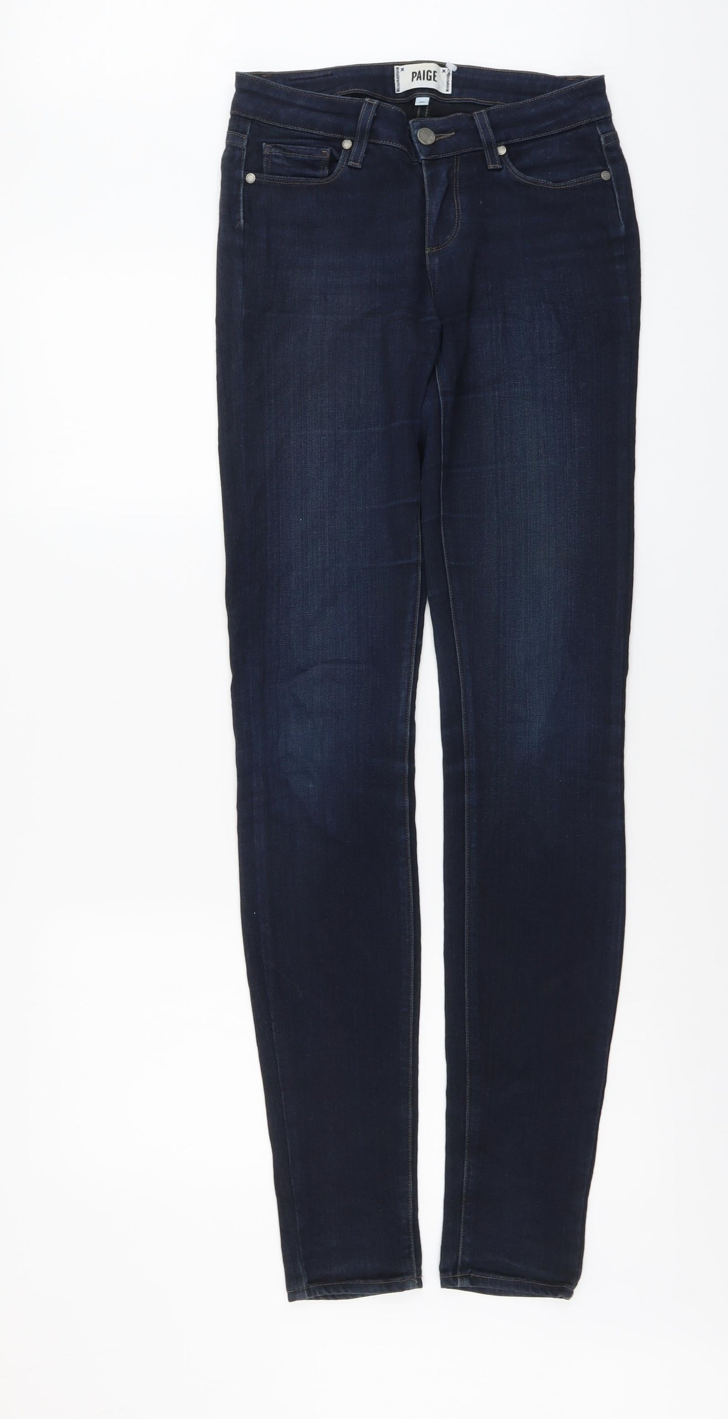 Womens UK Size 26 in Paige Relaxed Fit Skinny Blue Jeans
