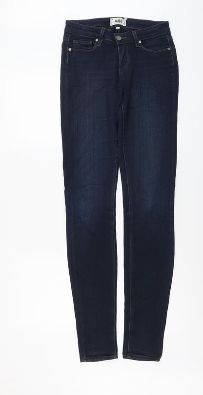 Womens UK Size 26 in Paige Relaxed Fit Skinny Blue Jeans