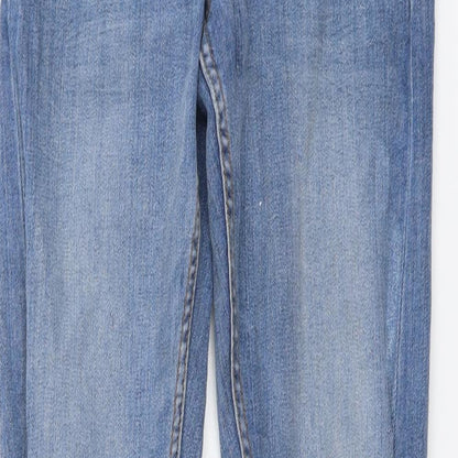 New Look Mens Blue Cotton Skinny Jeans Size 30 in L34 in Regular Button