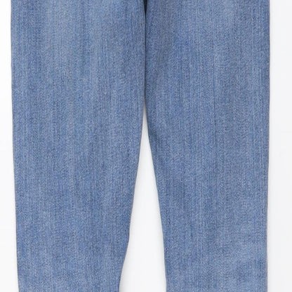 New Look Mens Blue Cotton Skinny Jeans Size 30 in L34 in Regular Button