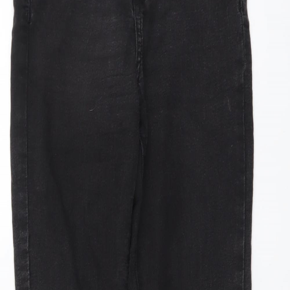 Pull&Bear Womens Black Cotton Skinny Jeans Size S L30 in Regular Button