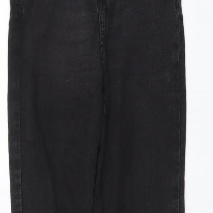 Pull&Bear Womens Black Cotton Skinny Jeans Size S L30 in Regular Button