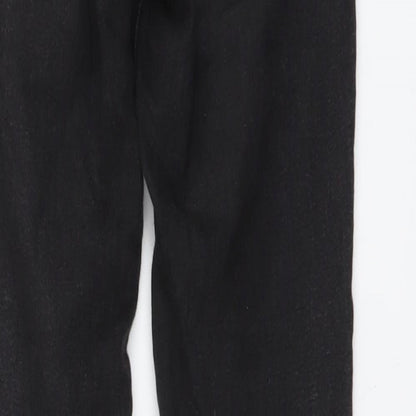 Pull&Bear Womens Black Cotton Skinny Jeans Size S L30 in Regular Button