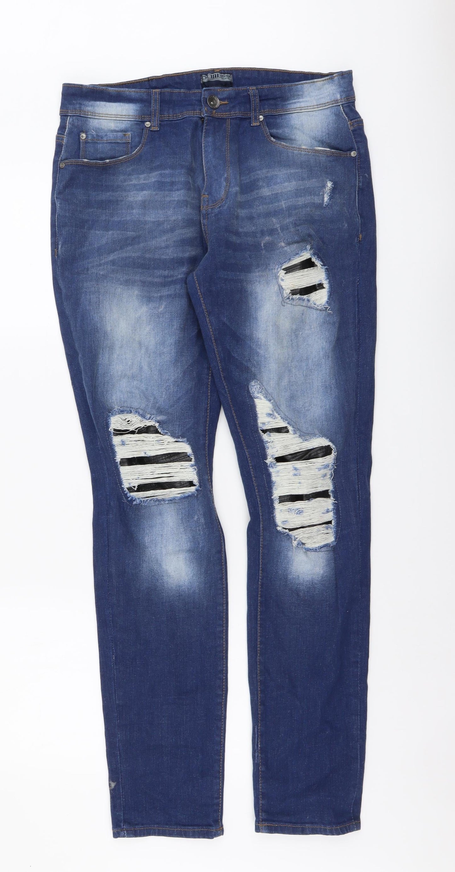 Mens UK Size 32 in ONM Regular Fit Straight Blue Jeans