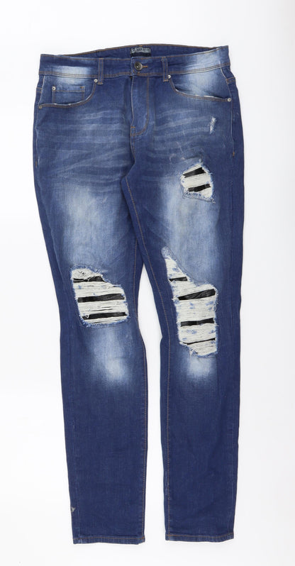 Mens UK Size 32 in ONM Regular Fit Straight Blue Jeans
