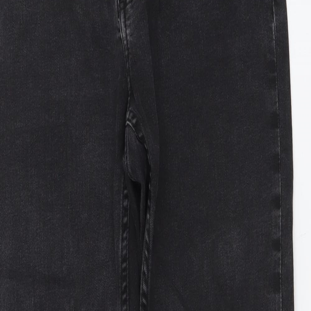 Womens UK Size 10 Marks and Spencer Regular Fit Straight Grey Jeans