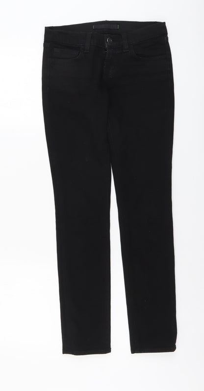 Womens UK Size 26 in J Brand Regular Fit Skinny Black Jeans