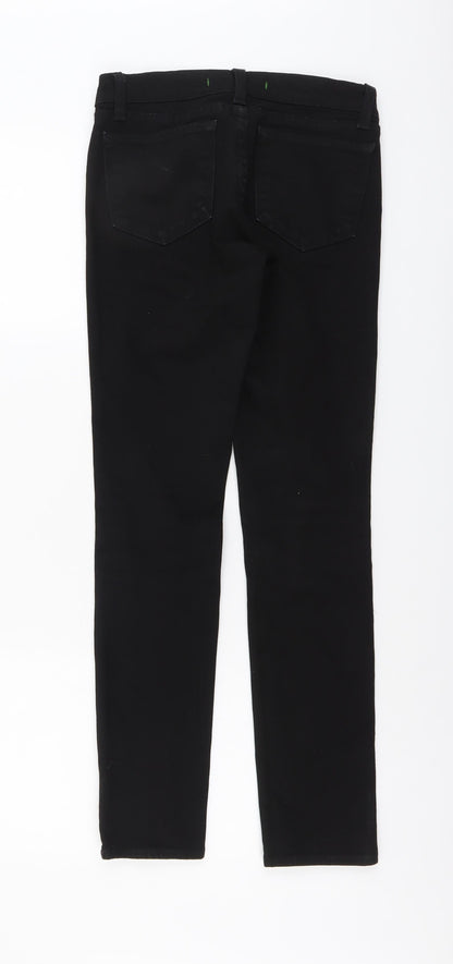 Womens UK Size 26 in J Brand Regular Fit Skinny Black Jeans