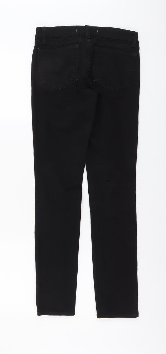 Womens UK Size 26 in J Brand Regular Fit Skinny Black Jeans