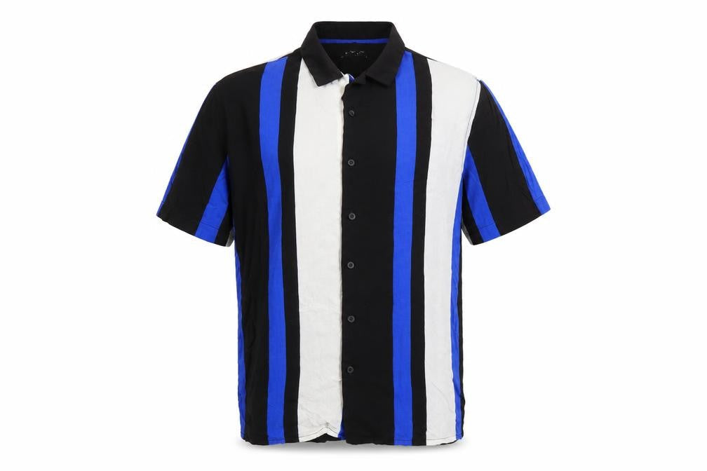 Mens UK Size M New Look Multicoloured  Button-Up Short Sleeve Casual Shirt