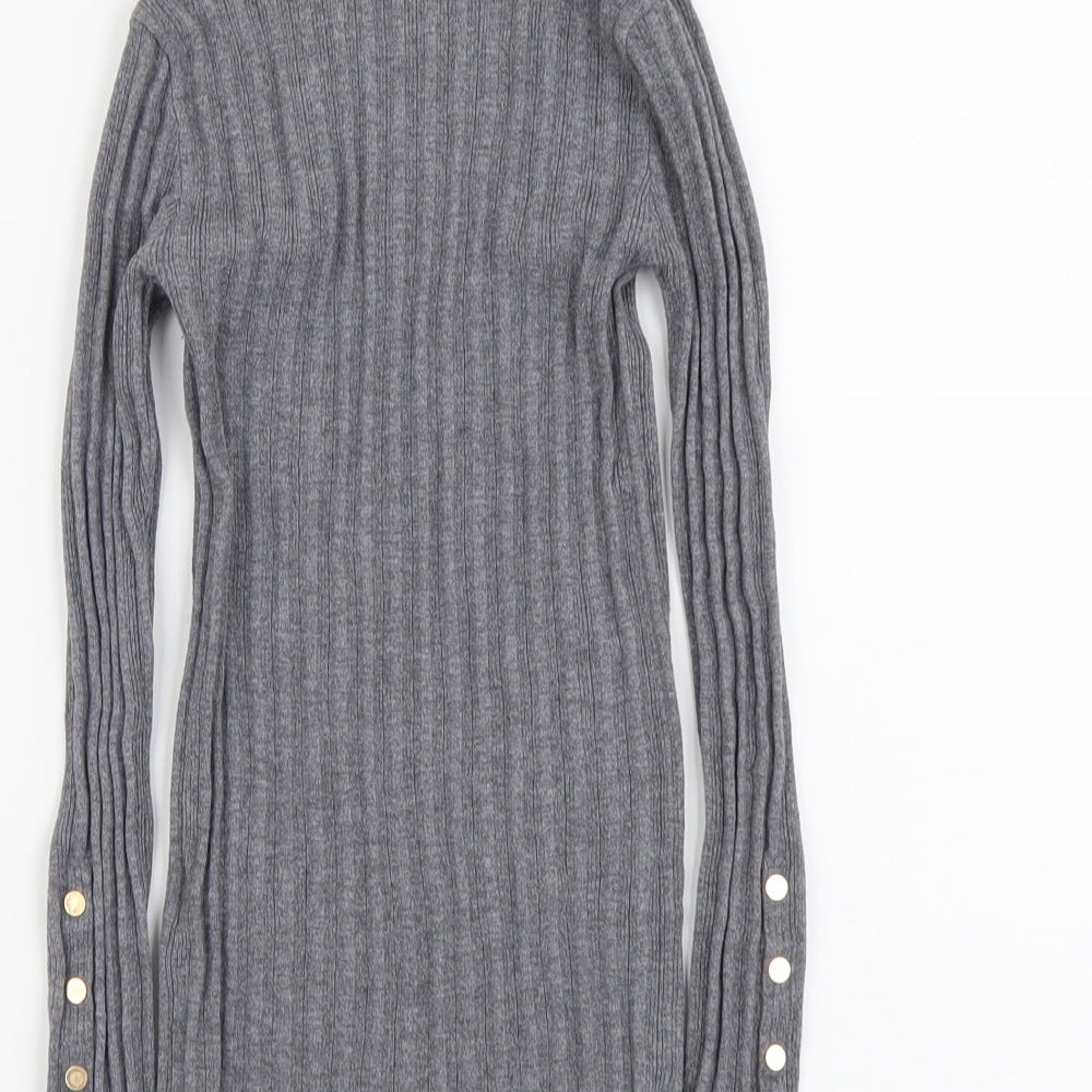Womens UK Size 4XL Topshop Grey Pullover Jumper
