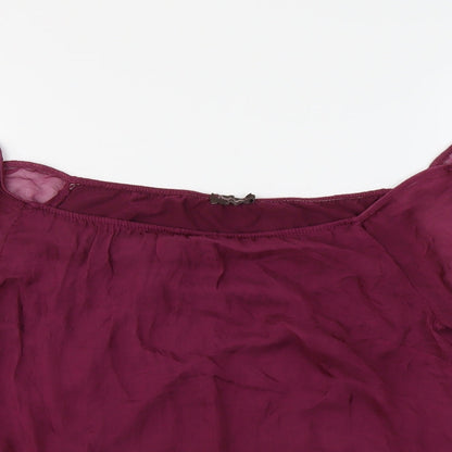 Womens UK Size M Phase Eight Purple Basic Blouse