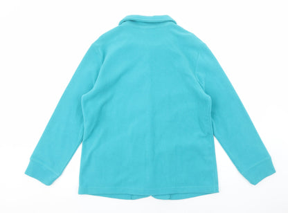 Damart Womens Blue Jacket Size 14 Button