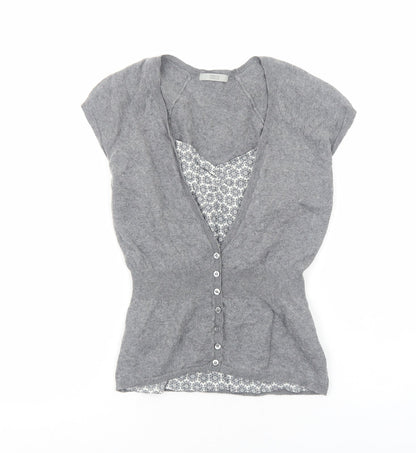 Womens UK Size 12 Marks and Spencer Grey Basic Blouse