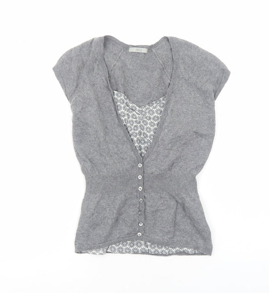 Womens UK Size 12 Marks and Spencer Grey Basic Blouse