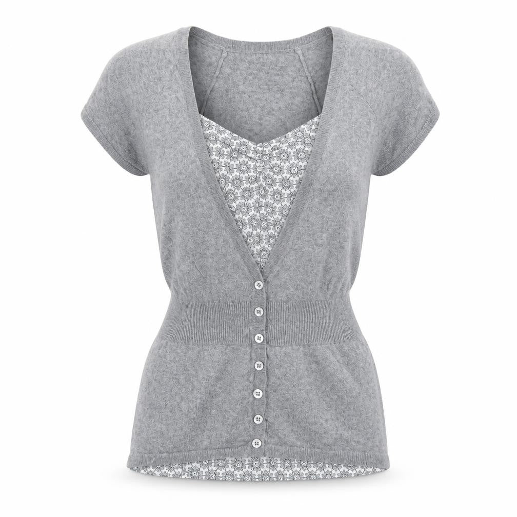 Womens UK Size 12 Marks and Spencer Grey Basic Blouse