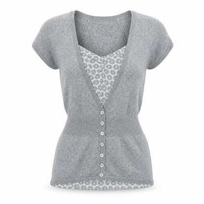 Womens UK Size 12 Marks and Spencer Grey Basic Blouse