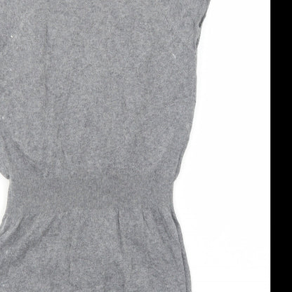Womens UK Size 12 Marks and Spencer Grey Basic Blouse