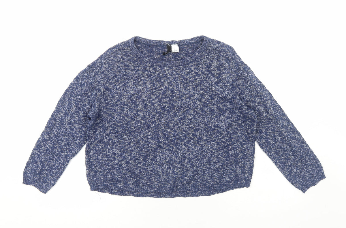 Womens UK Size M H&M Blue Pullover Jumper