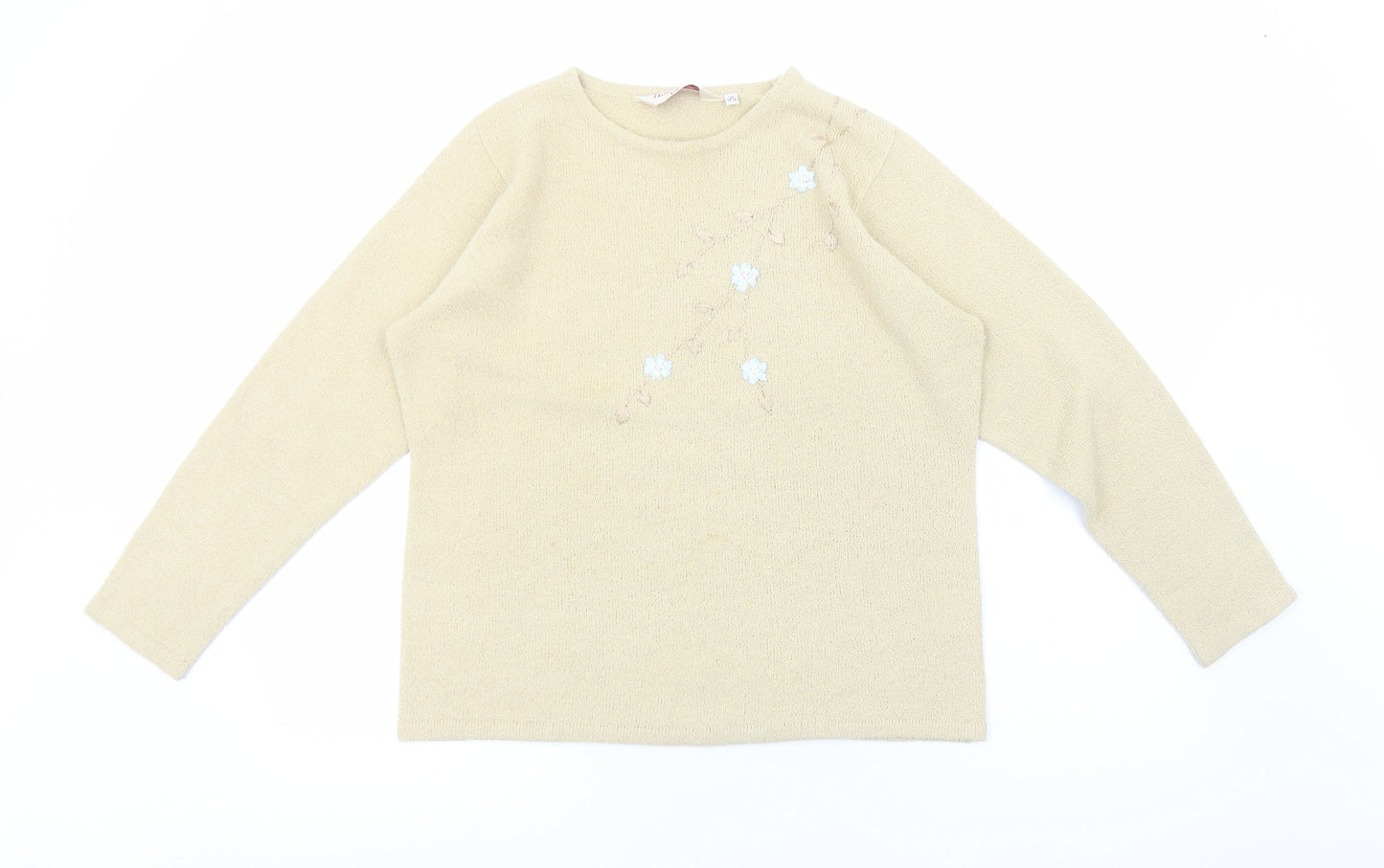 Womens UK Size M EWM Beige Pullover Jumper