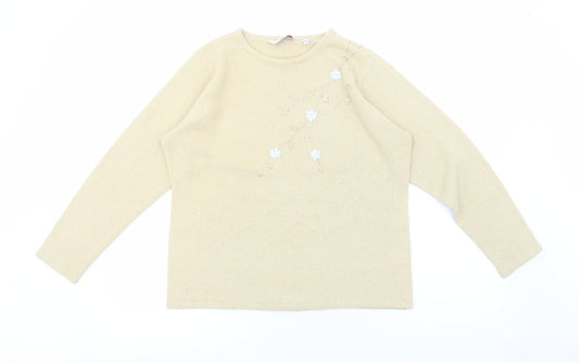 Womens UK Size M EWM Beige Pullover Jumper