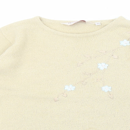 Womens UK Size M EWM Beige Pullover Jumper