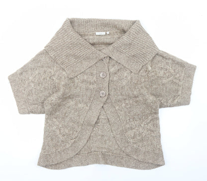 Womens UK Size 16 New Look Brown Cardigan Jumper