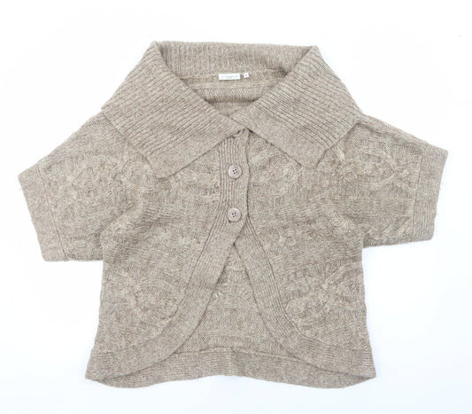Womens UK Size 16 New Look Brown Cardigan Jumper