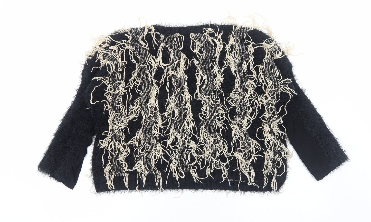 Womens UK Size S CC Fashion Black Pullover Jumper
