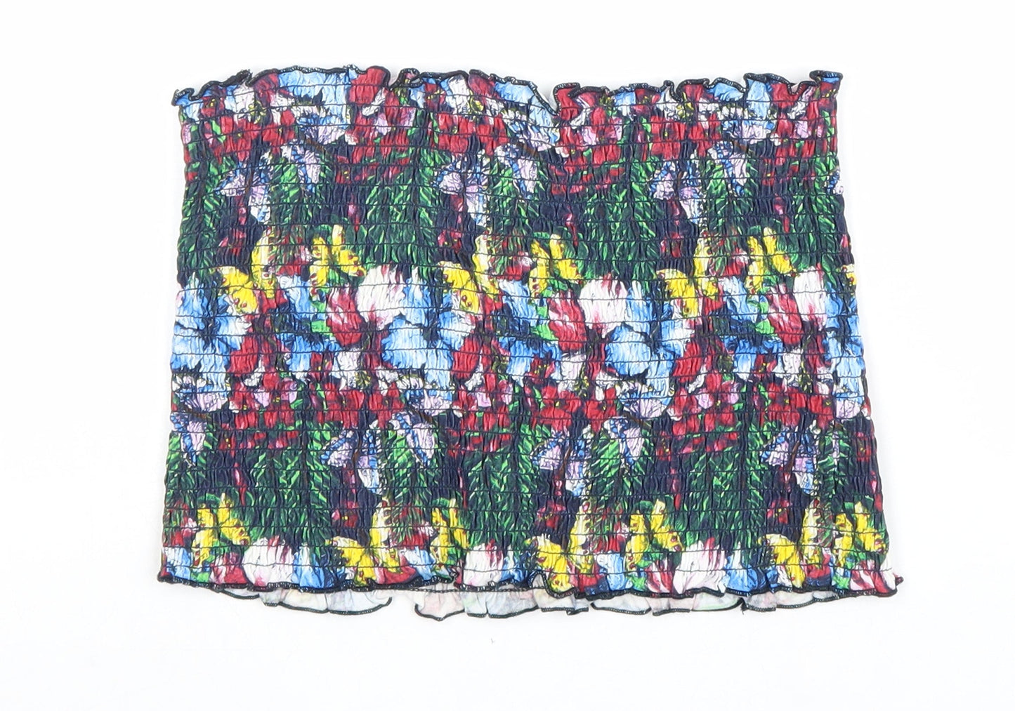 Atmosphere Womens Multicoloured Geometric 100% Cotton Cropped Tank Size 16 Off the Shoulder