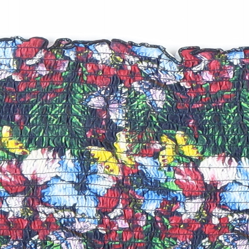 Atmosphere Womens Multicoloured Geometric 100% Cotton Cropped Tank Size 16 Off the Shoulder