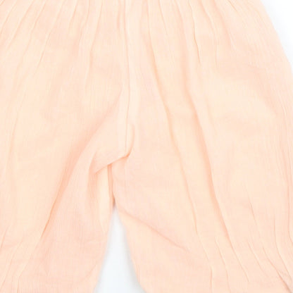 Janie and Jack Girls Pink 100% Cotton Jogger Trousers Size 18-24 Months Pullover