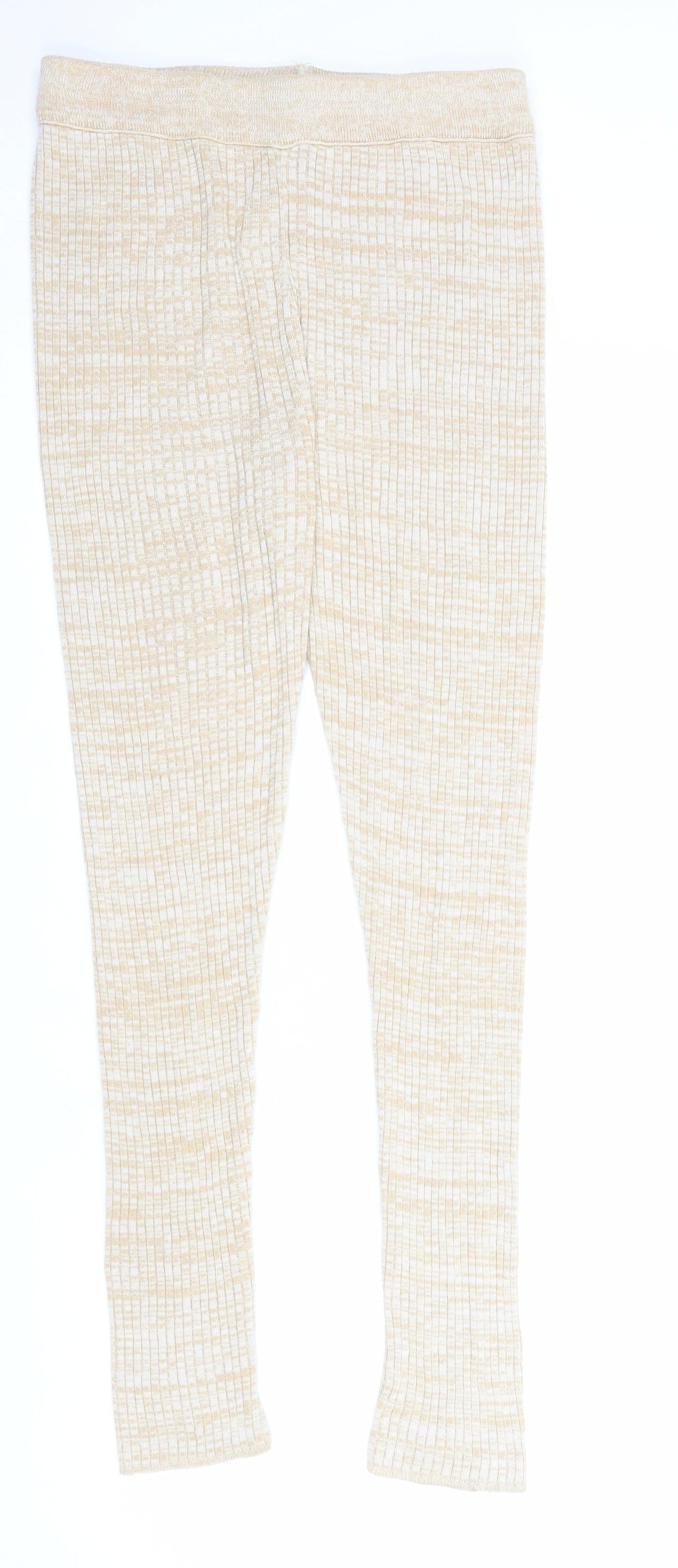 Womens UK Size 10 ASOS Regular Fit Jogger Beige Trousers