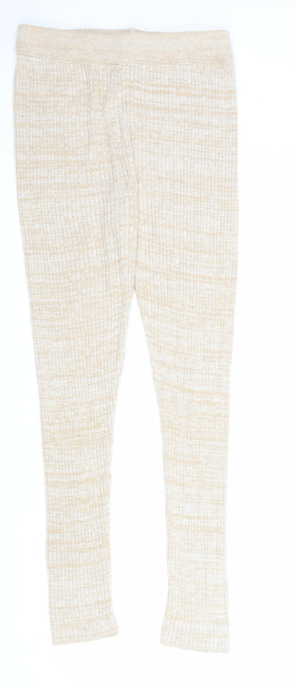 Womens UK Size 10 ASOS Regular Fit Jogger Beige Trousers