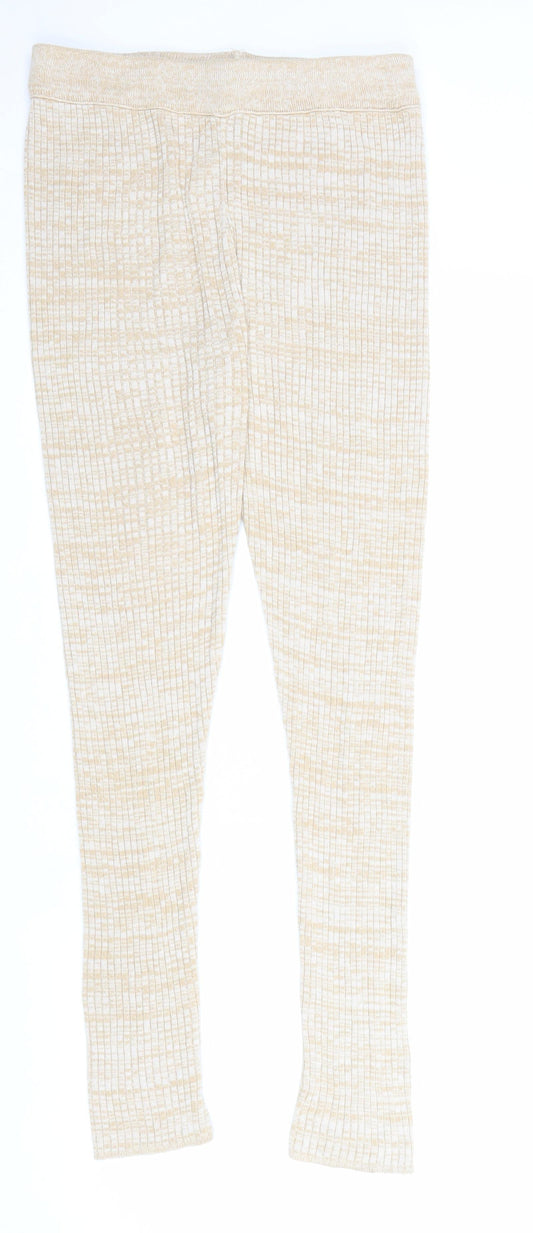 Womens UK Size 10 ASOS Regular Fit Jogger Beige Trousers