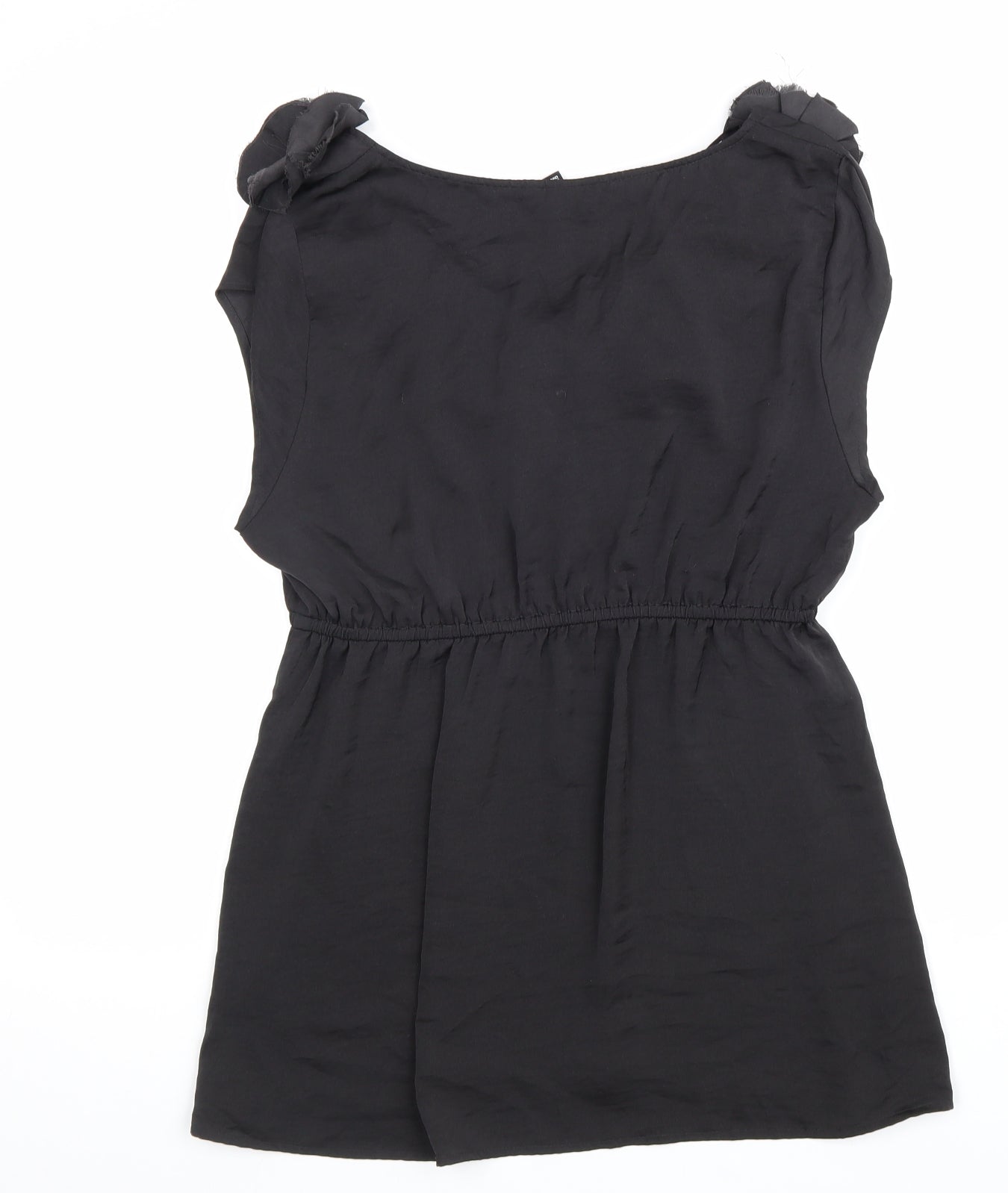 Womens UK Size 14 H&M Black Basic Tank