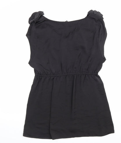 Womens UK Size 14 H&M Black Basic Tank