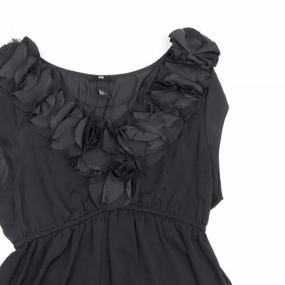 Womens UK Size 14 H&M Black Basic Tank