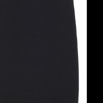 New Look Womens Black Polyester Straight & Pencil Skirt Size 8 Hook & Loop