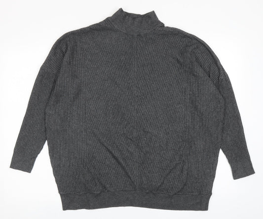 Womens UK Size 16 M&Co Grey Pullover Jumper
