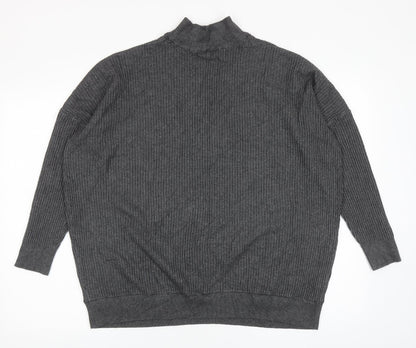 Womens UK Size 16 M&Co Grey Pullover Jumper
